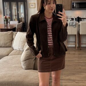 The Limited Brown Corduroy Skirt